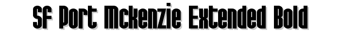 SF Port McKenzie Extended Bold font